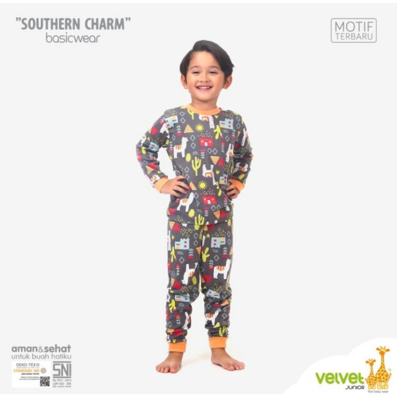 Velvet Junior Southern Charm Setelan Lengan Panjang Celana Panjang(KP)