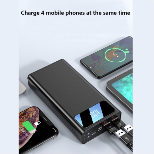 PowerBank 60000mAh 4 USB Fast Charging External Battery Powerbank LED Digital Display Portable 3.0 FAST