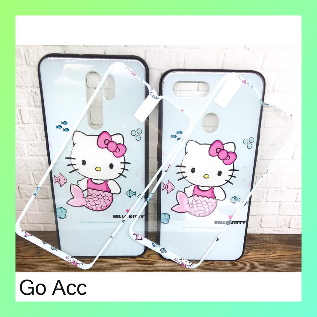 Softcase Tempered Glass karakter for Oppo A5s/A7/A12/A11k,A1k Realm3 2 Pro/U1/U2,C2,5/C3/5i/5s,C15 Vivo Y11/Y12/Y15/Y17,Redm1 9/Prime,9A HCTG 01 02 06 07 08 09