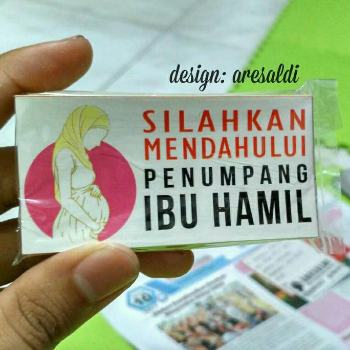 

stiker ibu hamil / label motor keselamatan