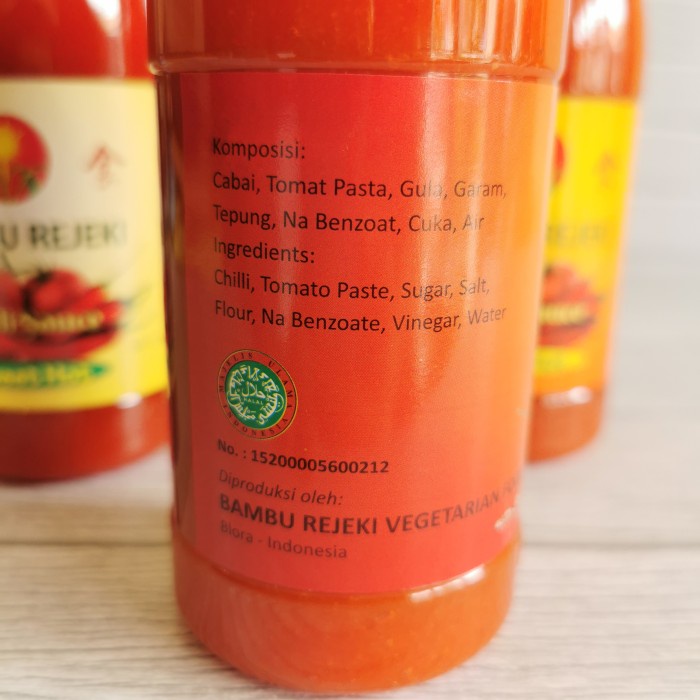 

ds001vv Sambal Sambel Bambu Rejeki Sweet Extra Super Hot 360Gr Vegetarian - Super Hot Fsfs201