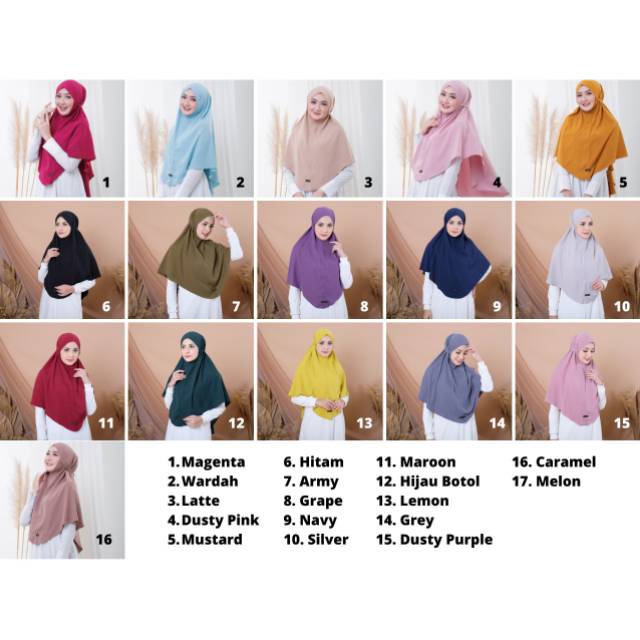 Hijab Kerudung Muslim Syari Yaumi Bergo Hana All Size