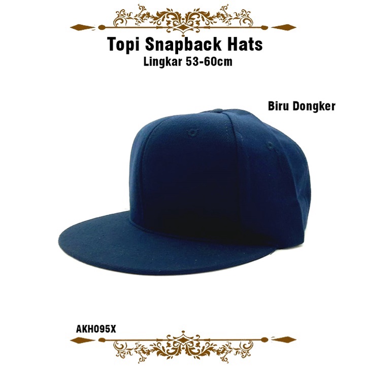 Topi Snapbacks Lingkar 53-60cm