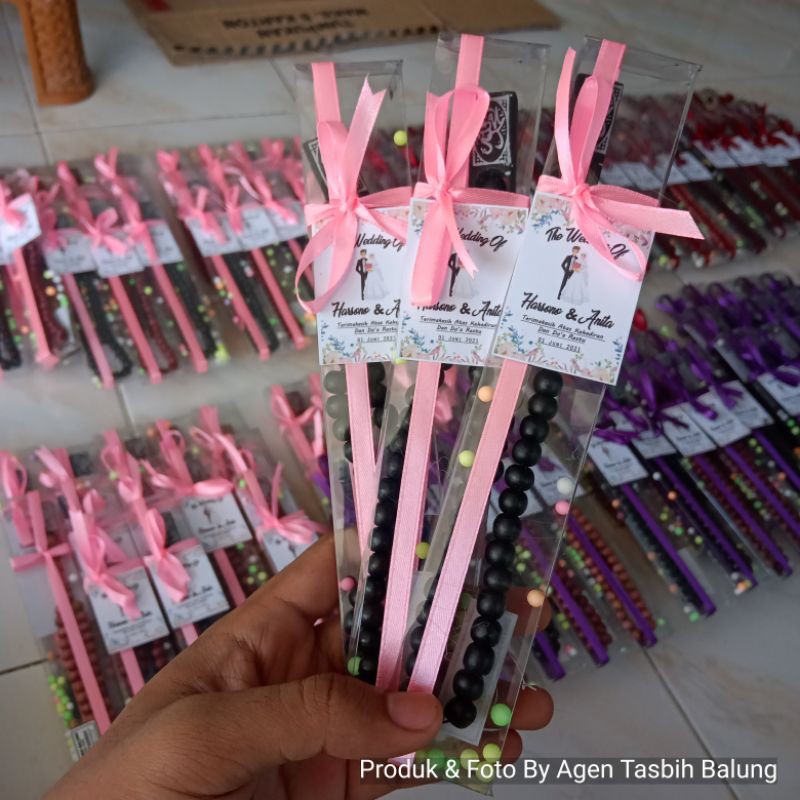 Souvenir Cantik Tasbih 33 Butir, Pernikahan, Hajatan, Haji &amp; Umrah