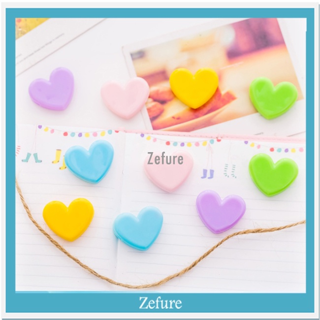 5 PCS Paper Clip Plastik Korean Style Penjepit Kertas Ala Korea Foto Klip Model Love Klip Dekorasi