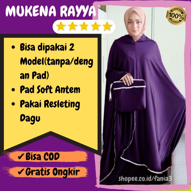 MUKENA MUKENAH REMAJA KATUN JEPANG TRAVELING JUMBO RENDA SILKY TAZKIA