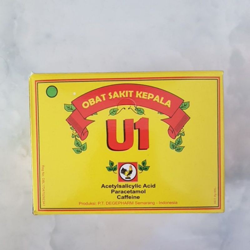 Obat Sakit Kepala dan Sakit Gigi U1 Jamu Jago Kemasan Baru