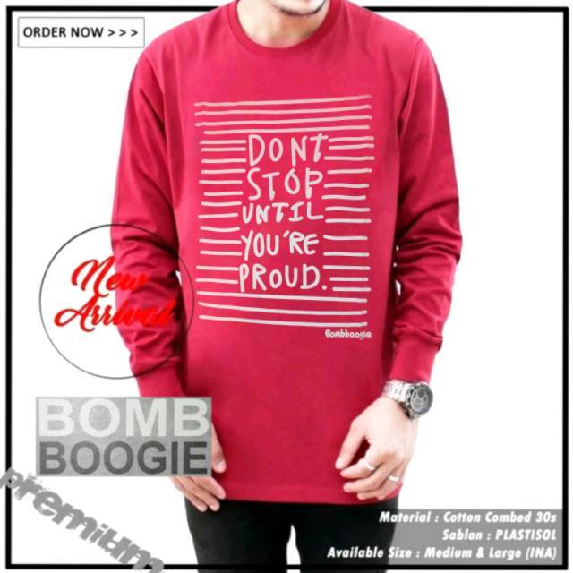 T-SHIRT LENGAN PANJANG BOMBBOOGIE