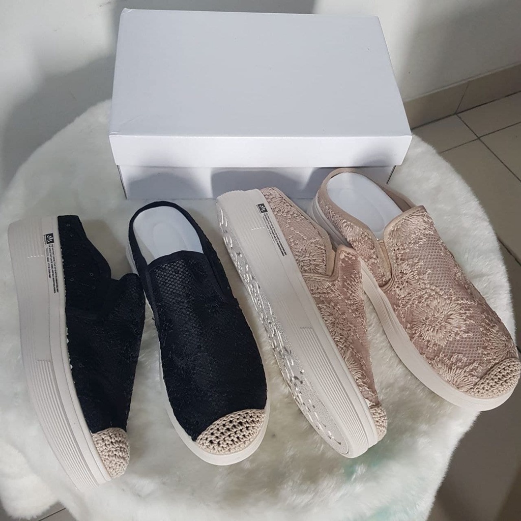 SS30026 slip on wanita import terbaru sepatu selip termurah wanita sepatu flat kekinian cod jakarta