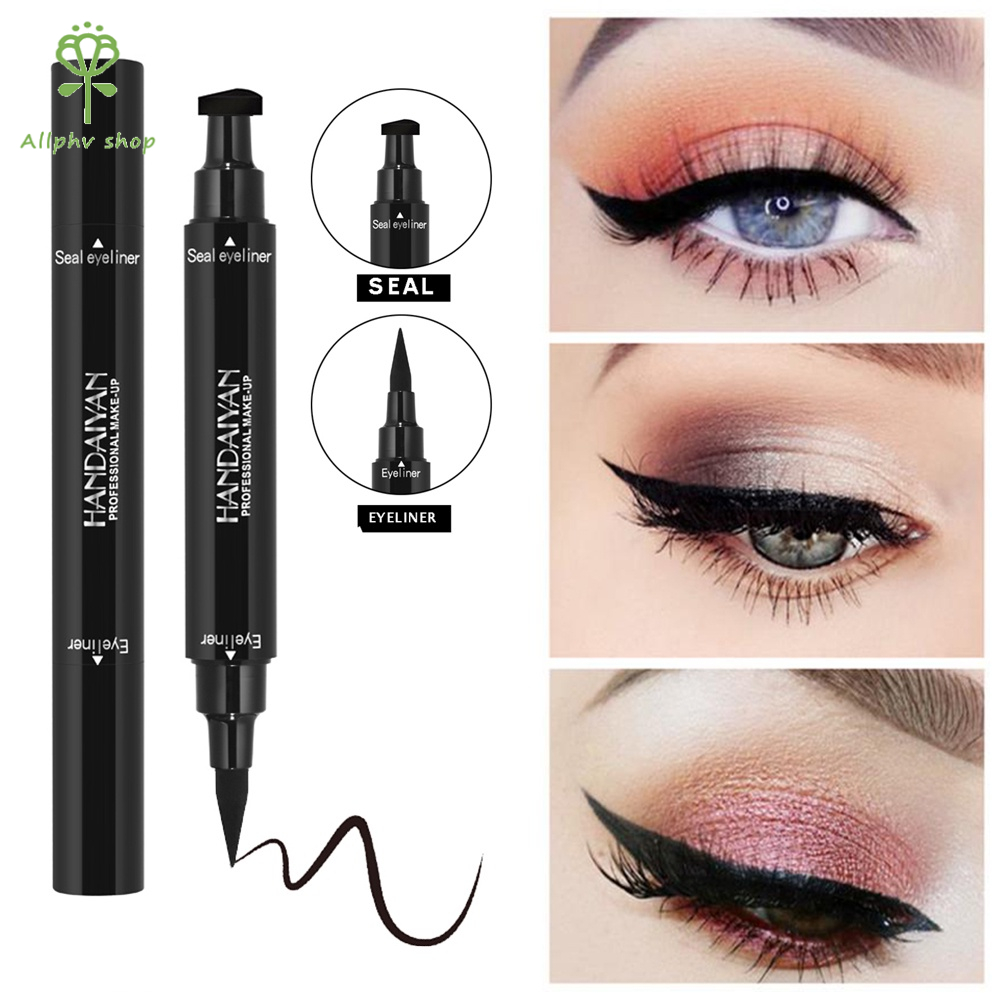 【Baru】HANDAIYAN/allphv Eyeliner Stamp Eyeliner Spidol Waterproof Stamp Eyeliner 2in1 Eyeliner Pencil