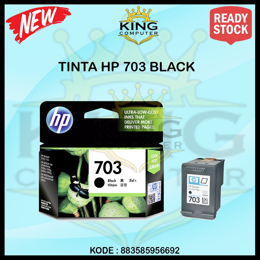 Tinta Hp Original Ink Cartridge 703 Black