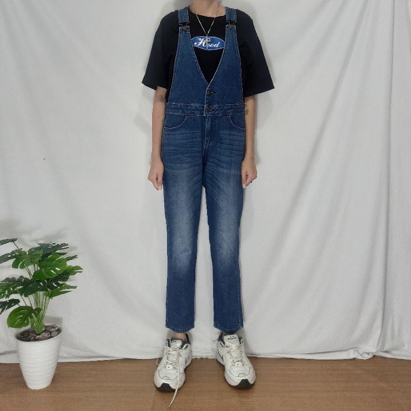 GU UNIQLO OVERALL JEANS