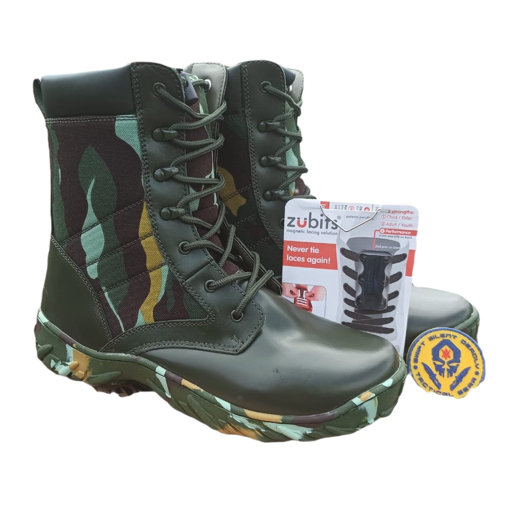 Sepatu Pdl Loreng Brimob Jatah Pembagian Original Tactical