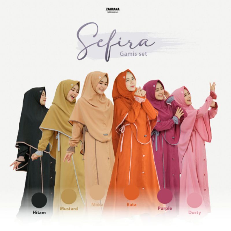 GAMIS SET SEFIRA BY. ZAHRANA INDAH //HIJAB SYAR'EE SHOP