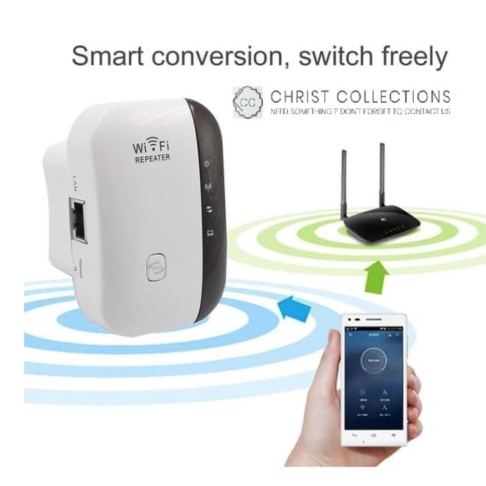 RIPITER Repeater 300Mbps Wireless PENGUAT Siyal WiFi jadi jos Signal Range Extender 802.11N/B/G Wifi