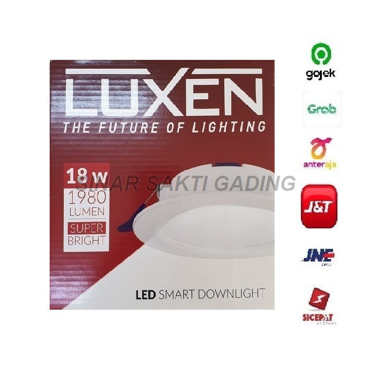 Luxen Lampu Led Downlight Panel 18 Watt Inbow DL18CDL / WW