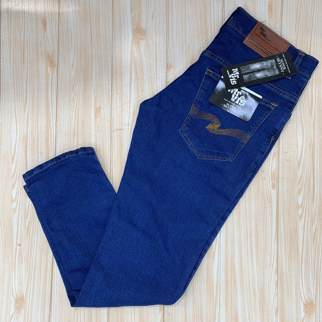 Celan jeans sobek pria black viper