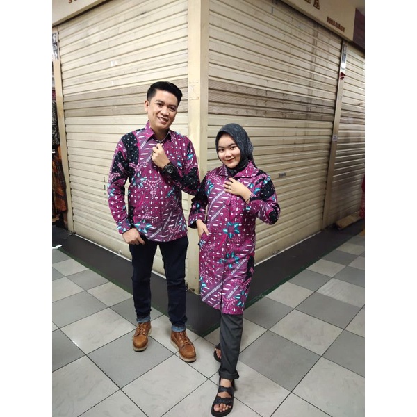 COUPLE BATIK PREMIUM LILAC UNGU THAMRIN CITY