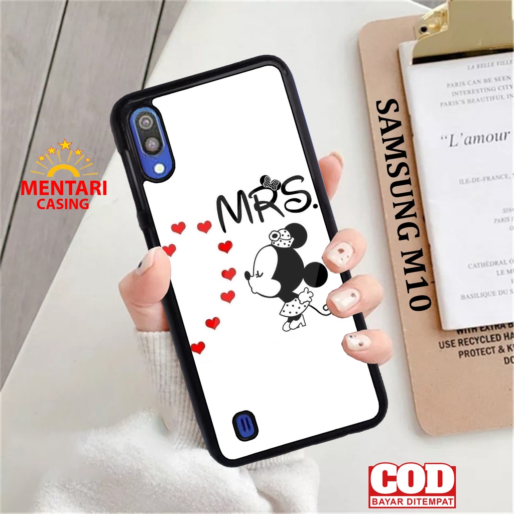Case SAMSUNG M10 CASING SAMSUNG M10 [ COUPLE MICKEY ] Mentari casing case hp kondom hp case custom c
