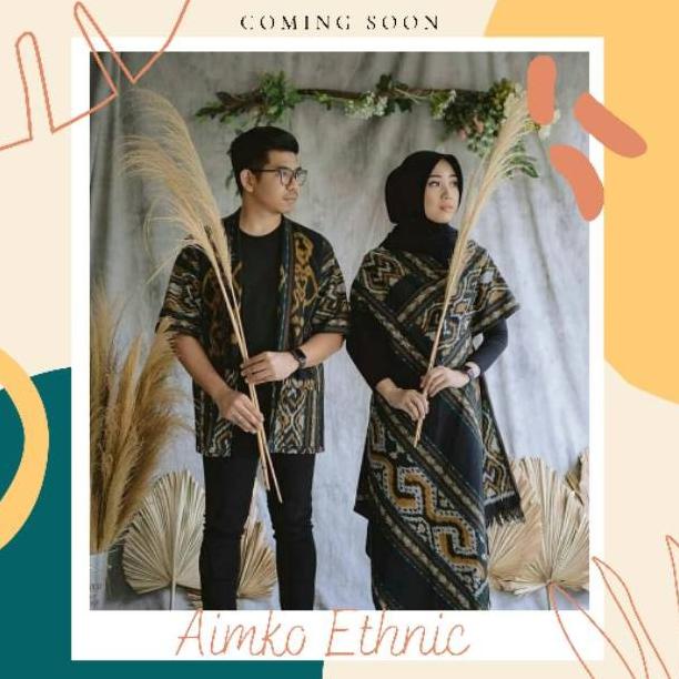 dress tenun set couple tenun couple prewedding kimono tenun etnik - kimono anak, S