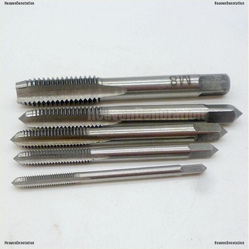 5Pcs / Set Seruling Tap Lurus Tinggi M3 M4 M5 M6 M8