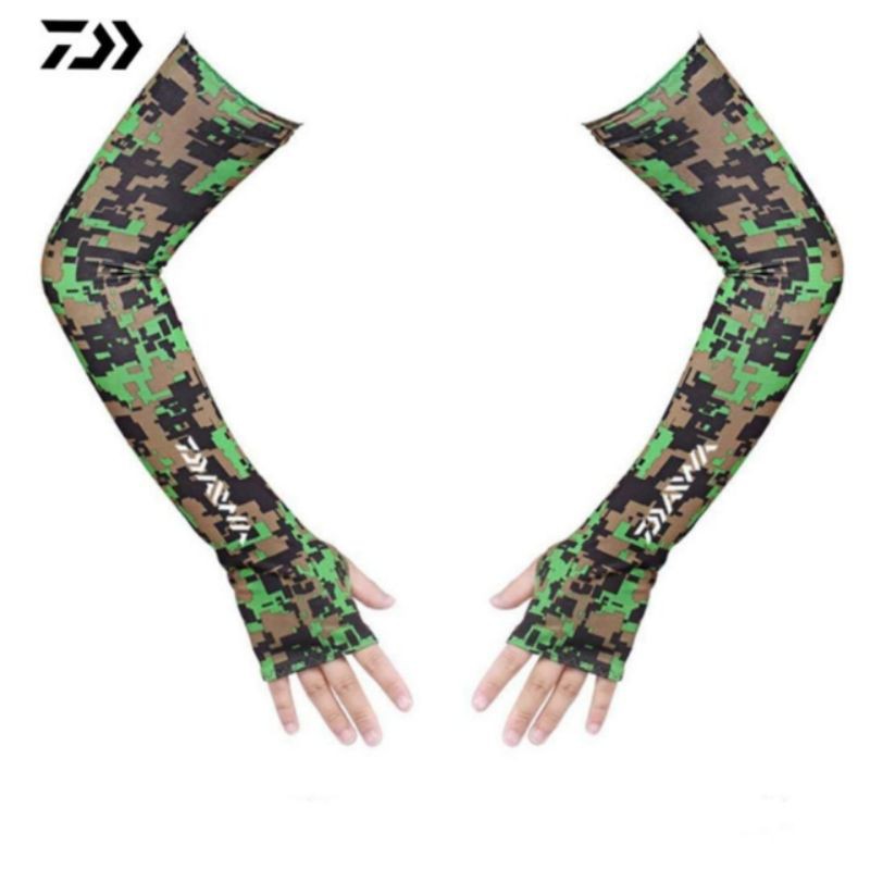 DAIWA ARM SLEEVE FULL (CAMO GREEN &amp; CAMO BLUE)