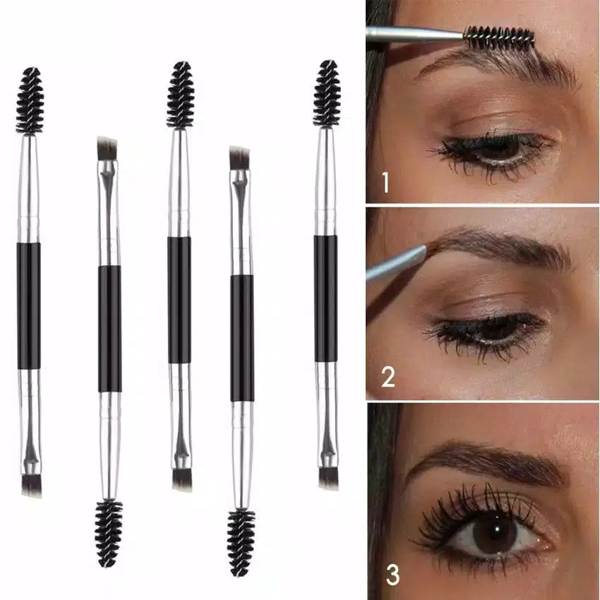 [COD✅] BACA DESKRIPSI - kuas alis mascara 2in1 mini dual brush