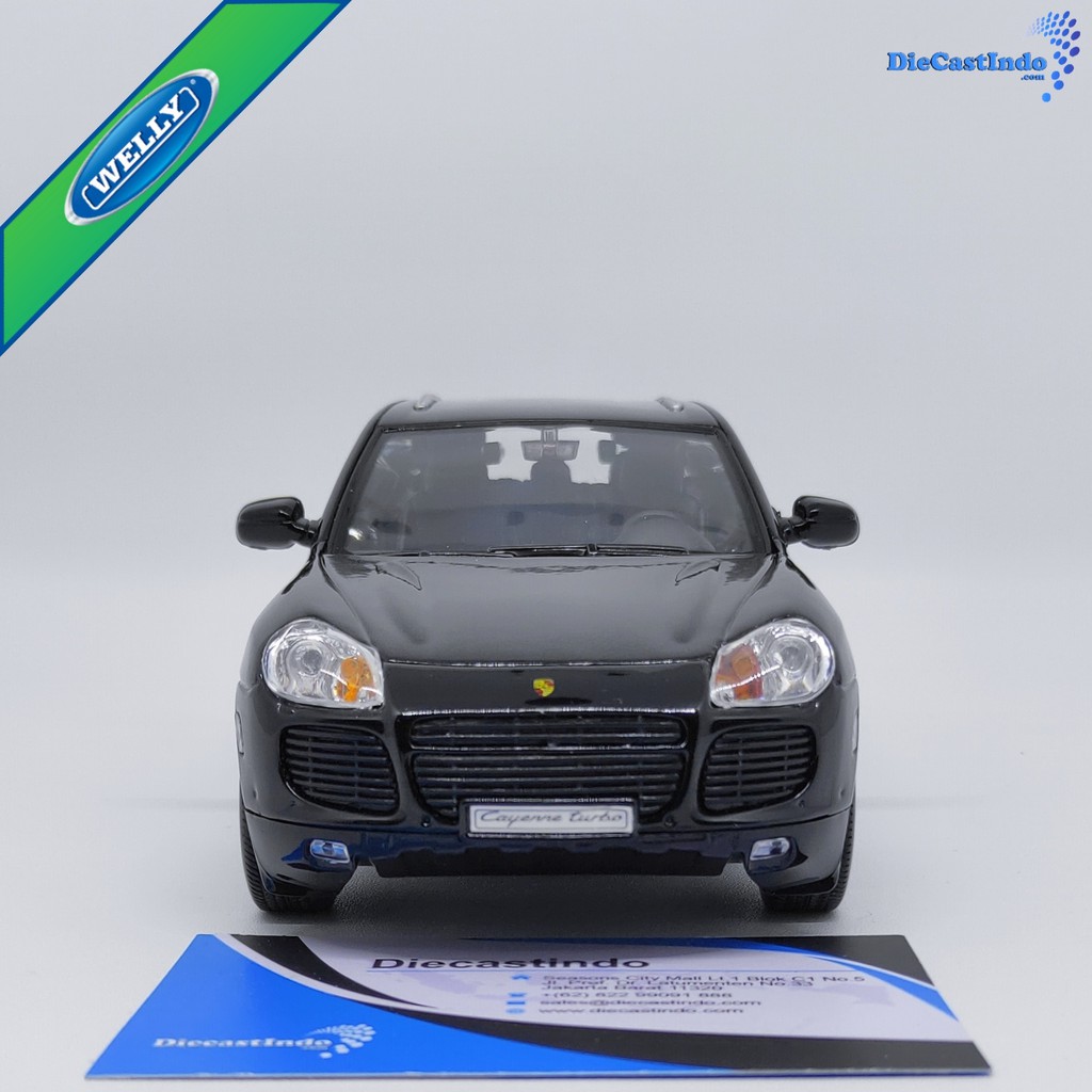 Welly Nex Porsche Cayene Turbo Hitam Skala 1:24