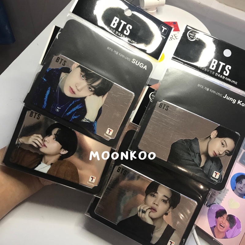 TMONEY BTS BE Edition Taehyung Jungkook Suga Photocard