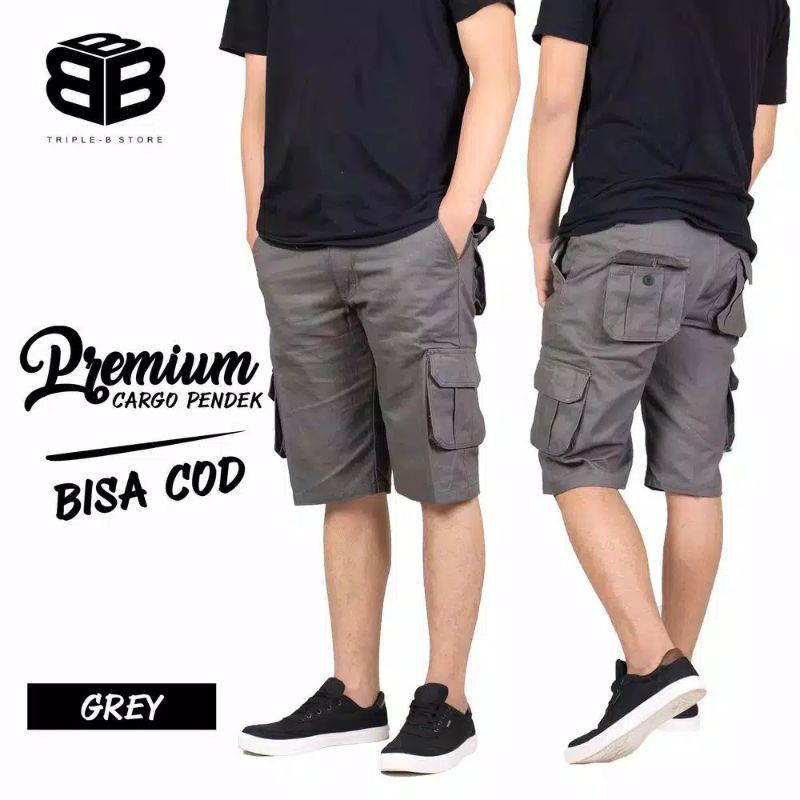 Celana Pendek Cargo Pria Gunung PDL Army Doreng Motif Mma Casual-3