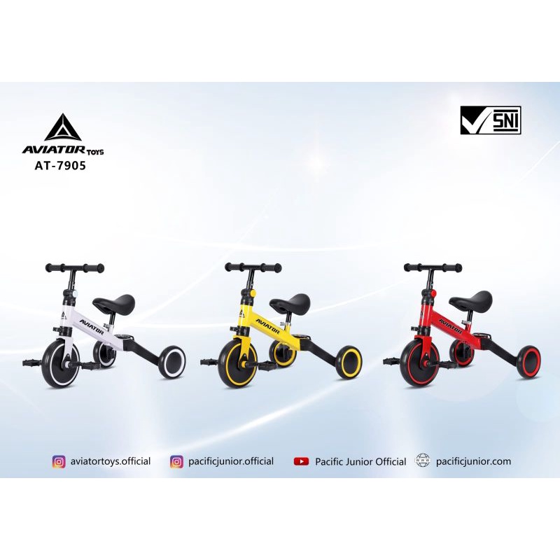 BALANCE BIKE AVIATOR SEPEDA KESEIMBANGAN ANAK AVIATOR AT-7905