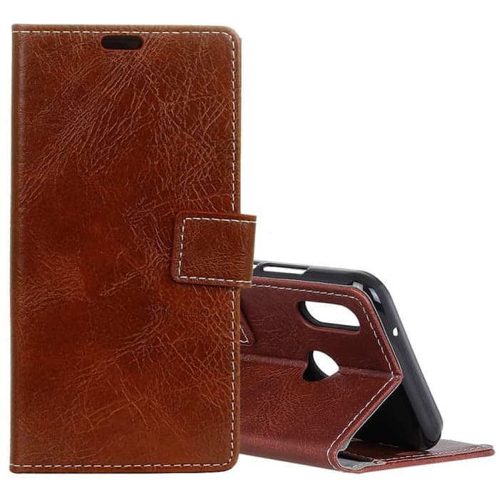 SS3225 - HORSE FLIP LEATHER CASE HUAWEI NOVA 3I BROWN
