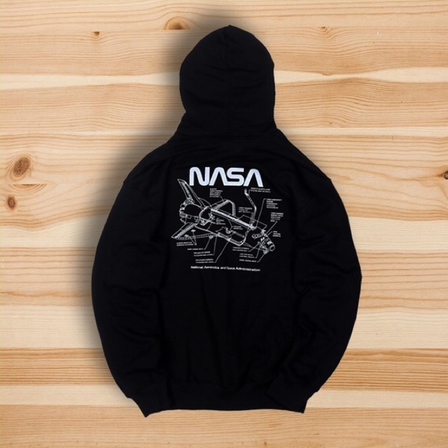 Hoodie Nasa X Heron Preston Rocket Black