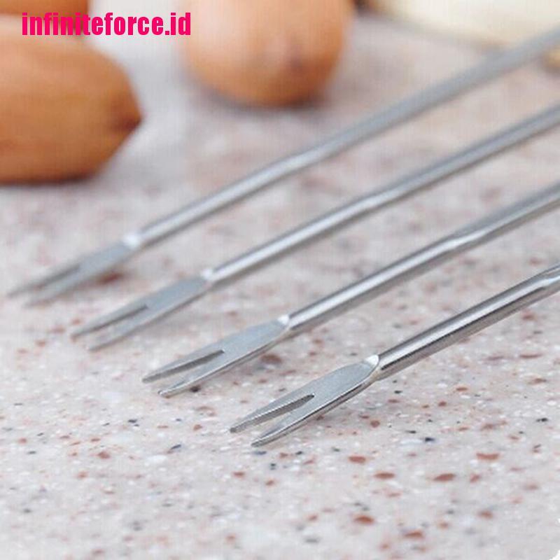 4pcs Stainless Steel Lobster Crab Needle Walnut Needle Fruit Fork Seafood Tools