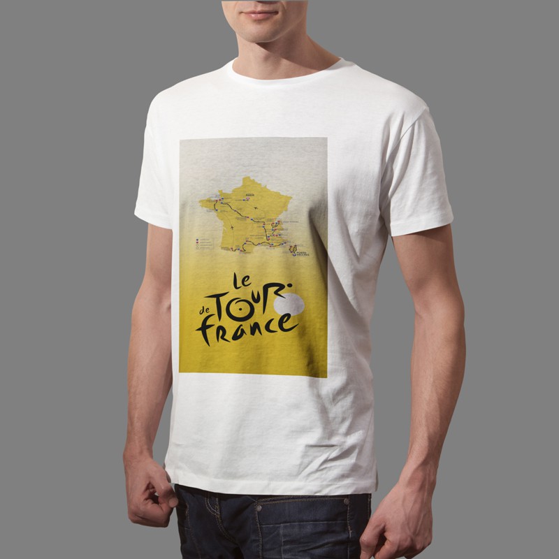 Kaos Tour de France Tshirt Casual Bahan Katun Unisex T-Shirt