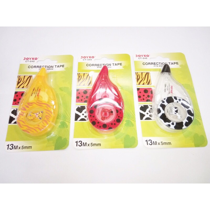 

Correction Tape / Tipe-Ex Roll Kertas CT-545 Joyko Animal