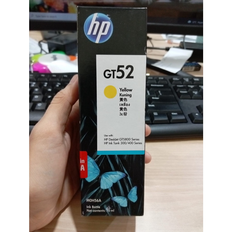 TINTA HP GT 52 YELLOW ORIGINAL (EXP 2020)