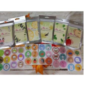 Ada bonus Jika Beruntung { 48 PCS }STIKER MASKER TEMPEL/STIKER AROMA TERAPI BERKARAKTER isi 48 patch