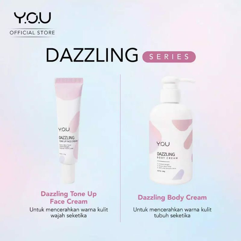 YOU Dazzling Tone Up Body Cream (Kulit Cerah Seketika)
