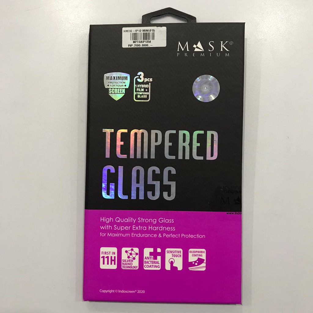 TEMPERED GLASS IPHONE SEMUA TYPE ISI 3 PCS ANTI GORES PREMIUM