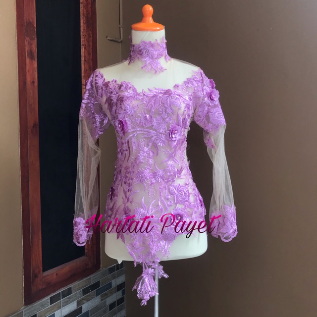 (Ready &amp; PO) Kebaya Atasan 3D Tulle Crystal / Kebaya Wisuda / Kebaya Gaun Pengantin