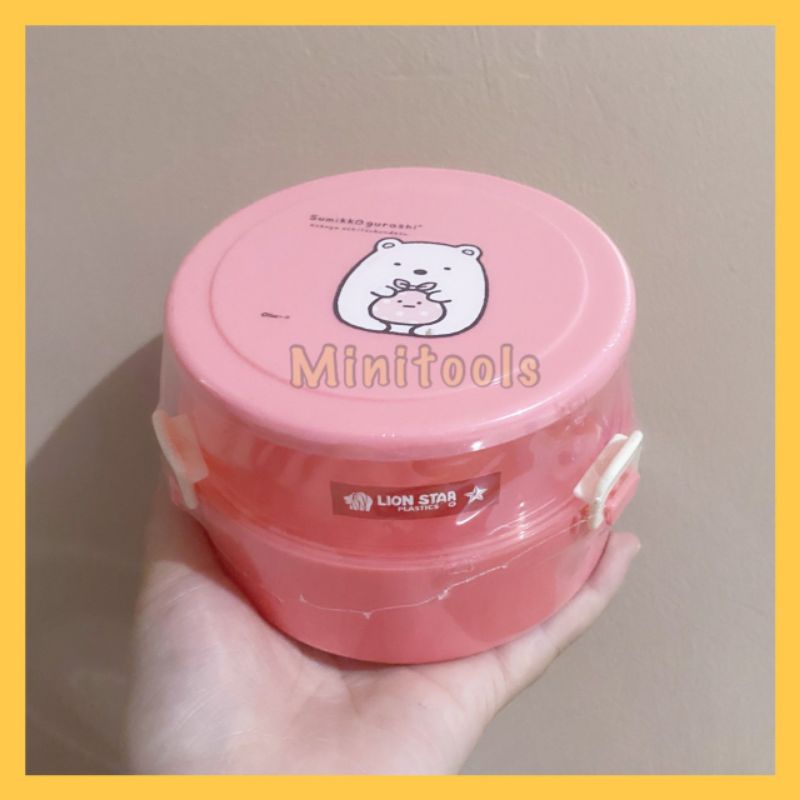 Tempat Bekal Bulat Kecil / Lion Star SB-14 Round Pop Lunch BPA Free