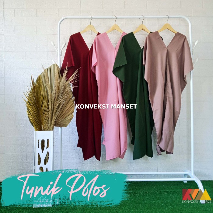 PROMO KAFTAN KAFTAN TUNIK POLOS MURAH / KAFTAN TUNIK POLOS CANTIK - RANDOM DEWASA TERMURAH WANITA JU