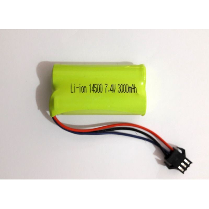 Baterai RC Li-ion 14500 RC 3pin Mobil 7.4V - 3000mAh