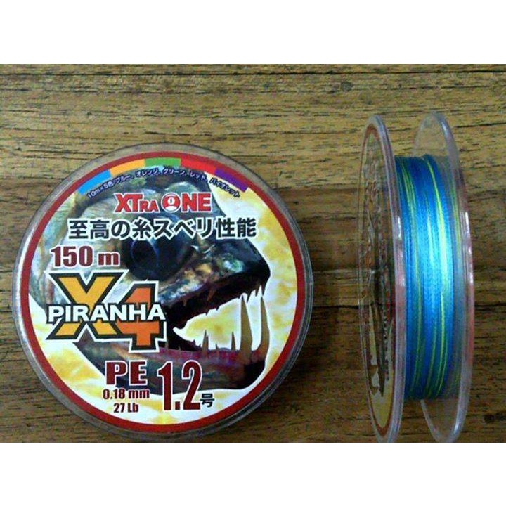 PE. XTRA ONE PIRANHA X4 (MULTICOLOR) 150m