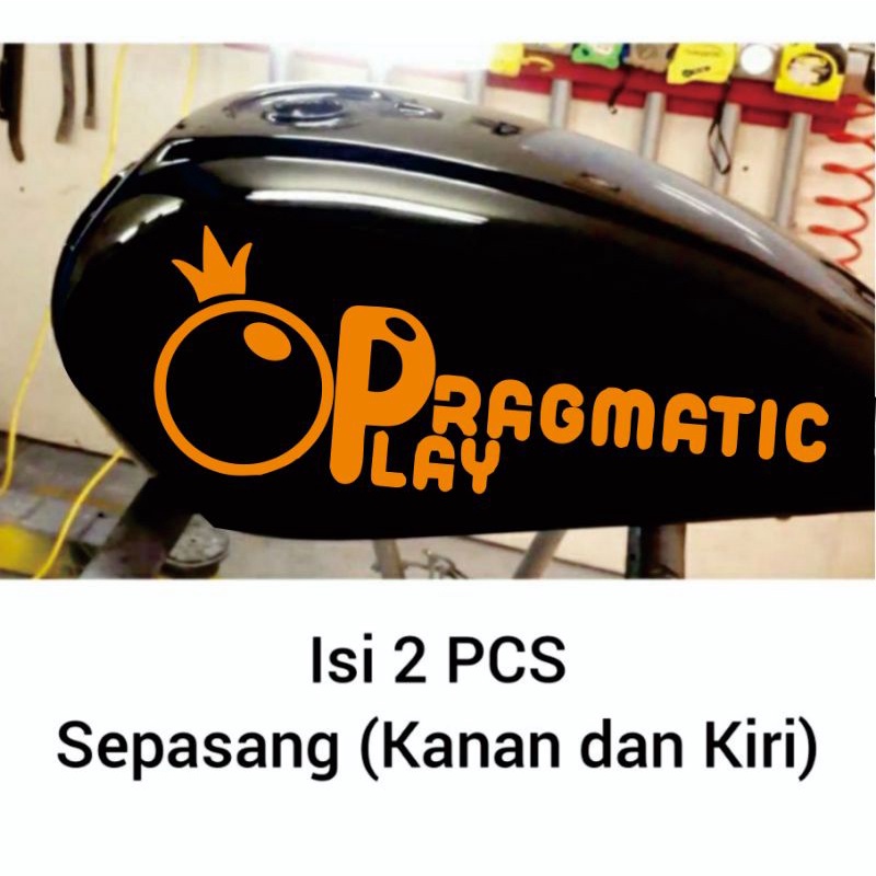 Cutting Sticker Stiker Motor/Mobil Tangki Motor CB/GL/Body Motor/Bodi Mobil Model Pragmatic Play