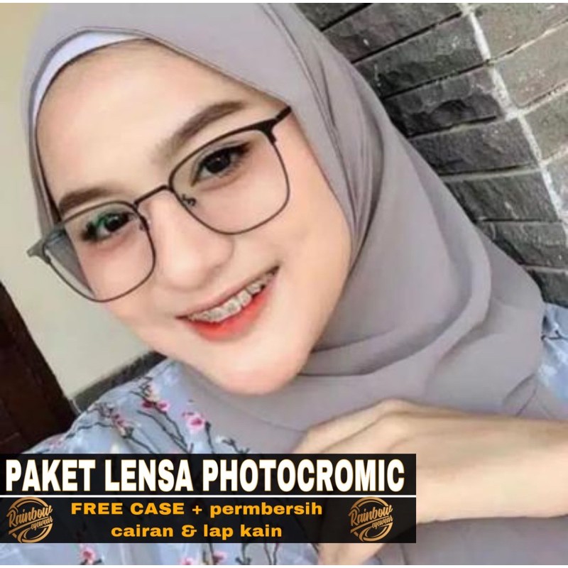 FRAME BESI KOTAK(1157)PHOTOCROMIC,MINUS TER BEST SELLER✅