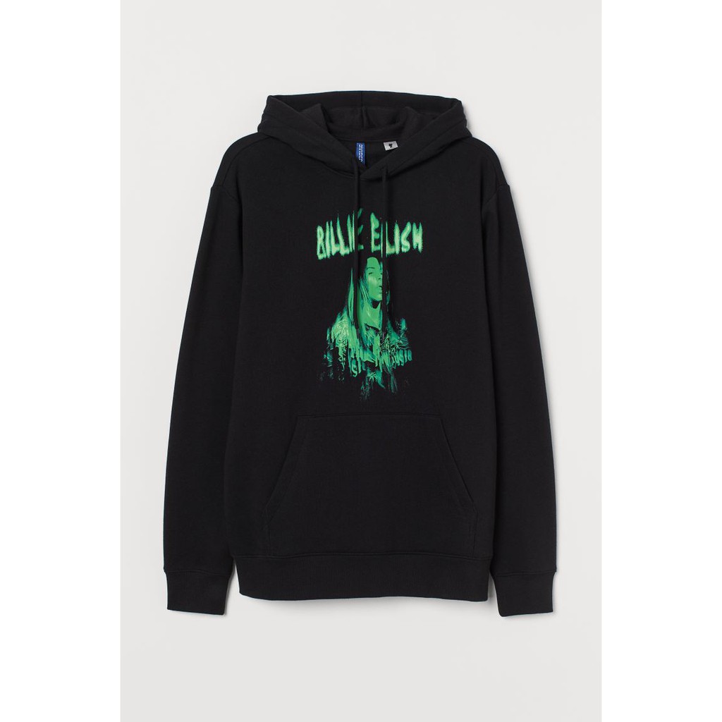 Jaket Hoodie H&M Billie Eilish Original - Pullover Hoodie HnM Billie Eilish Original - Cewek Cowok