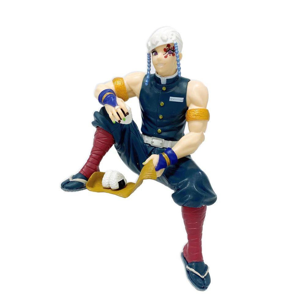 Lanfy Action Figure Demon Slayer Iguro Obanai Shinazugawa Sanemi Kimetsu No Yaiba Himejima Kyoumei Eat Rice Ball Kanroji Mitsuri