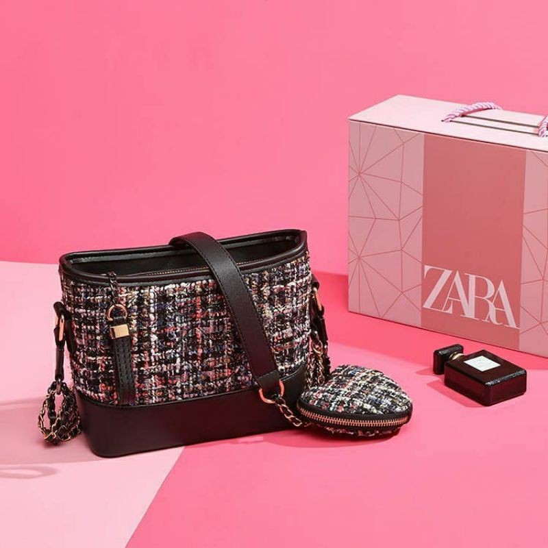 10.10 SALE | ZRA gabriell tweed GIFTSET include box